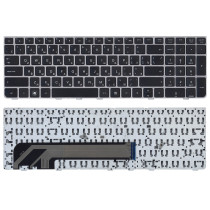 Клавиатура для ноутбука HP Probook 4535S, 4530S, 4730S (9Z.N6MSV.00R) c серой рамкой, черная