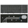 Клавиатура для ноутбука HP ProBook 4540S, 4545S, 4740s  (677045-251) с серой рамкой, черная
