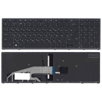 Клавиатура для ноутбука HP ProBook 470 G3, 15 G4, 17 G4  (PK131C31A00) с подсветкой с указателем, черная