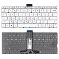 Клавиатура для ноутбука HP Stream 14-ax, 14-ax003na, 14-ax004na, 14-ax054na (9Z.NC9SQ201) без рамки, горизонтальный Enter, белая