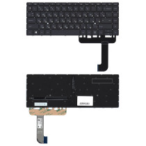 Клавиатура для ноутбука HP ZBook Studio G8 (PM132VB1000) черная с подсветкой
