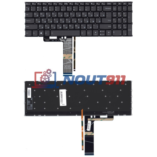 Клавиатура для ноутбука Lenovo Flex 5-15 черная