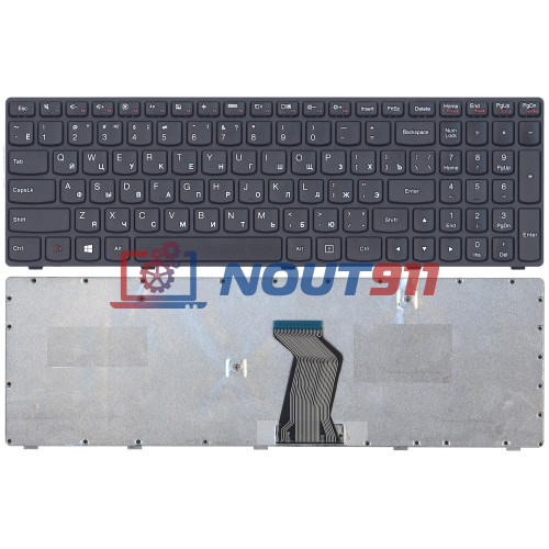 Клавиатура для ноутбука Lenovo G500, G700, G710 (MP-12P83US-6861) с черной рамкой, черная