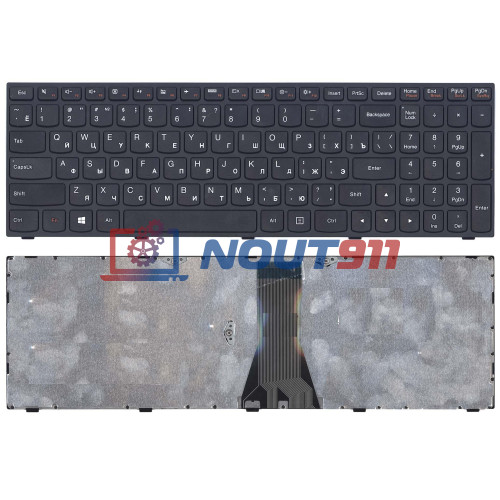 Клавиатура для ноутбука Lenovo IdeaPad G50-70, G50-30, M5070, G50 (25214725) с черной рамкой, черная