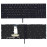 Клавиатура для ноутбука Lenovo Legion Y520 Y520-15IKB, Y720, R720 (80WK00J6RK) без рамки, белая подсветка, черная