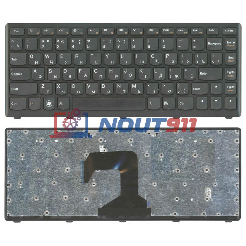 Клавиатура для ноутбука Lenovo IdeaPad S300, S400, S405, S400U (25205195) черная