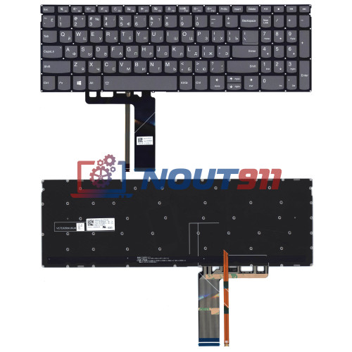 Клавиатура для ноутбука Lenovo ThinkBook 15-IIL, 15-IML, S740-15IRH (PC5SB-RU) с подсветкой, черная