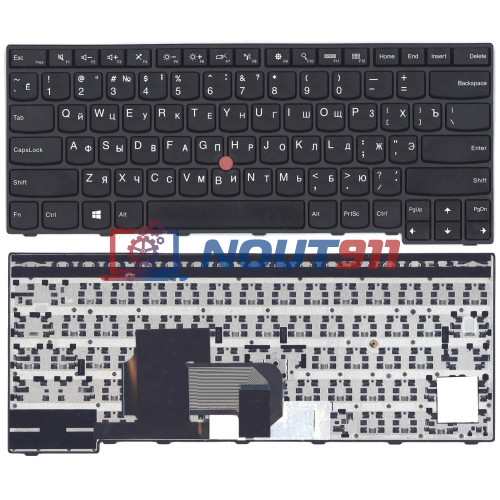 Клавиатура для ноутбука Lenovo ThinkPad E450, E455, E450C (PK130TR1A00) черная