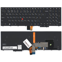 Клавиатура для ноутбука Lenovo Thinkpad S5 2nd Gen (01EP373) с подсветкой, черная