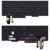 Клавиатура для ноутбука Lenovo ThinkPad T15 gen 1/2, P15s Gen 1/2 (5N20V78127) с подсветкой, черная