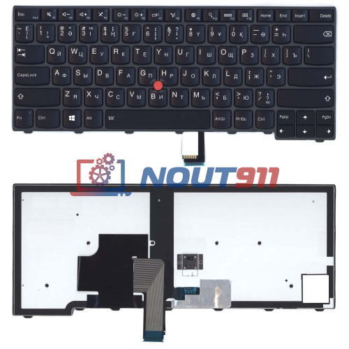 Клавиатура для ноутбука Lenovo ThinkPad T440, T440P, T440S, E431, T460, L440 (SN5320W) с подсветкой, черная