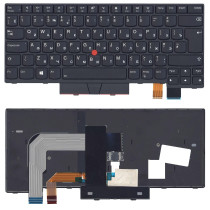 Клавиатура для ноутбука Lenovo Thinkpad A475, T470, T480, A485 (SN20L72726) с подсветкой, черная