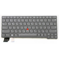 Клавиатура для ноутбука Lenovo ThinkPad X13 Gen 2 (5N21A21976) с подсветкой, серая