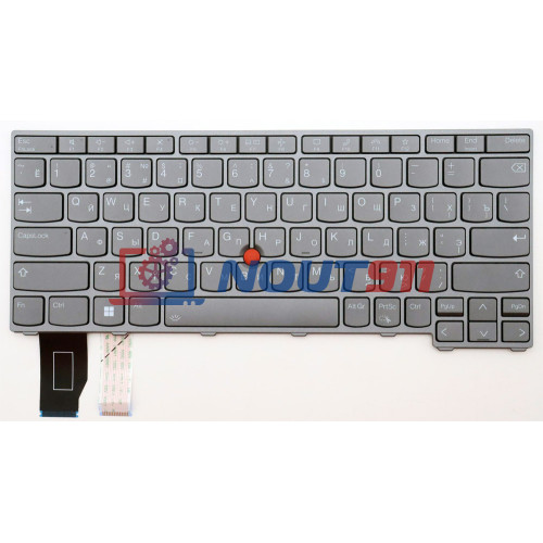 Клавиатура для ноутбука Lenovo ThinkPad X13 Gen 3 (SN21A21296) с подсветкой, серая