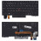 Клавиатура для ноутбука Lenovo ThinkPad X13 Yoga Gen 1 (CMSBL-84SU) с подсветкой, черная