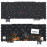 Клавиатура для ноутбука Lenovo ThinkPad Z16 Gen 1 (5M11J13479) без рамки с подсветкой, черная