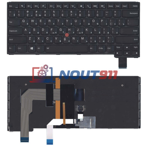 Клавиатура для ноутбука Lenovo Yoga S3-14, Yoga 460, MT 20EL 20EM (SN20J35661) с подсветкой, черная