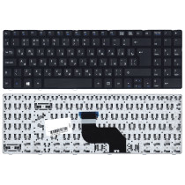 Клавиатура для ноутбука MSI CR640, CX640, CX640MX (V128862AS1)  c рамкой, большой (вертикальный) Enter, черная
