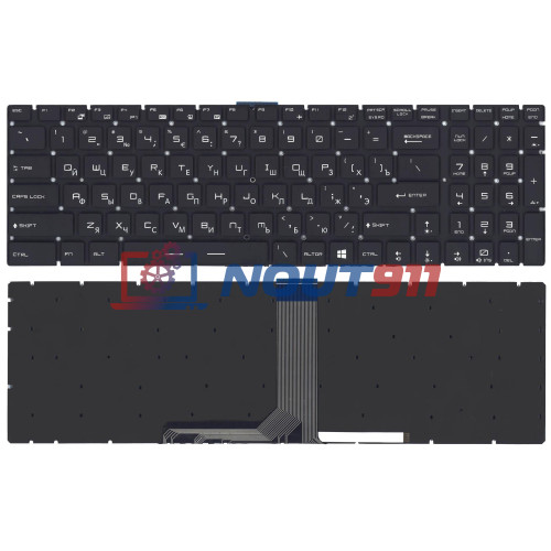 Клавиатура для ноутбука MSI GT72, GS60, GS70, GP62, GL72, GE72 (09JM0030) с 7-цветной подсветкой, черная