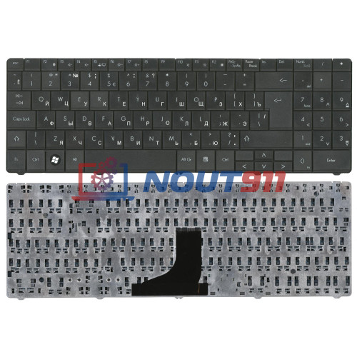 Клавиатура для ноутбука Packard Bell SL51, SL45 (CPB6AIN91003K) черная