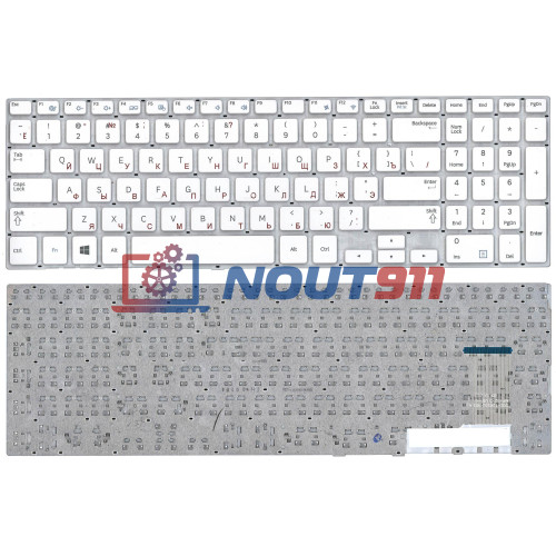 Клавиатура для ноутбука Samsung NP370R5E, NP510R5E, NP470R5E (BA75-04478C) белая