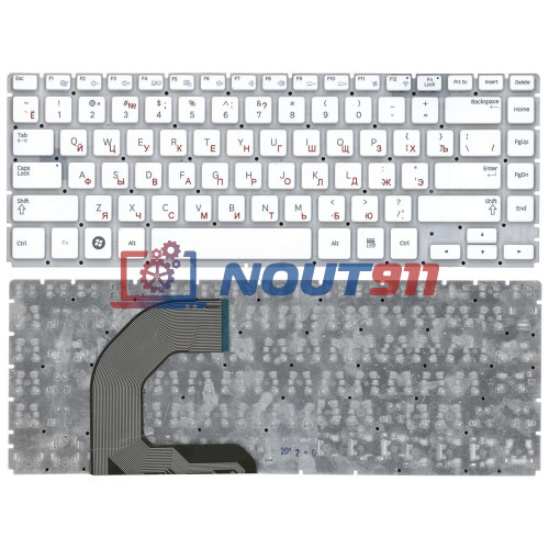 Клавиатура для ноутбука Samsung Q470 (9Z.N8GSN.001) белая