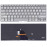 Клавиатура для ноутбука Sony FIT14, SVF14, SVF14a (149239161RU) с подсветкой, серебристая