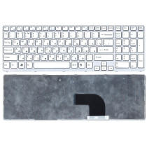 Клавиатура для ноутбука Sony Vaio E15, E17, SVE17, SVE15 (149156011US) белая