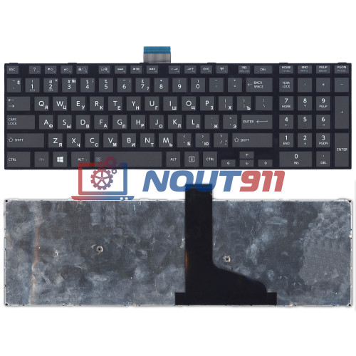 Клавиатура для ноутбука Toshiba L50D-A, L70-A, S50-A, S50D-A, S70D-A (AEBD5K01010-CB) плоский Enter, черная