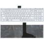 Клавиатура для ноутбука Toshiba L850, L875, L870, L855 (9Z.N7USU.10R) c белой рамкой, белая