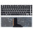 Клавиатура для ноутбука Toshiba M40T, M40T-A, M45-A, M45T-A (PK1310R1A28) с серой рамкой и подсветкой, черная