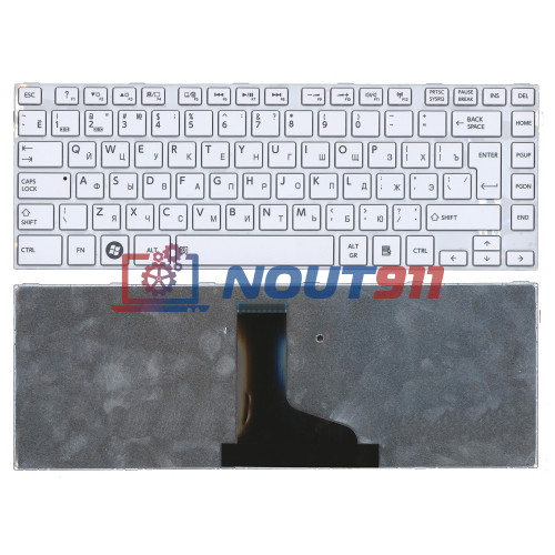 Клавиатура для ноутбука Toshiba Satellite L800, L830, M800, M805 (AEBY3700120) белая