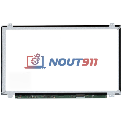 Матрица (экран) для ноутбука 15,6" LG-Philips (LG), LP156WHB(TL)(A1), LED, 40pin, HD (1366x768), SLIM, глянцевая, уши вверх-вниз, разъем справа