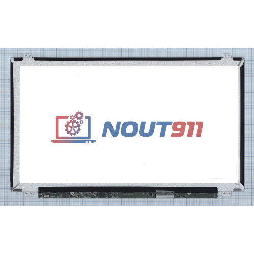 Матрица (экран) для ноутбука 15,6" LG-Philips (LG), LP156WHB(TL)(B1), LED, 40pin, HD (1366x768), SLIM, матовая, уши вверх-вниз, разъем справа