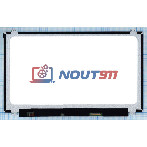 Матрица (экран) для ноутбука 15,6" BOE-Hydis, NT156WHM-N10, LED, 40pin, HD (1366x768), SLIM, глянцевая, уши вверх-вниз, разъем справа