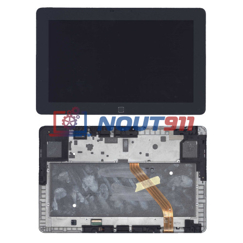 Модуль (матрица + тачскрин) для Samsung ATIV Tab GT-P8510 черный с рамкой