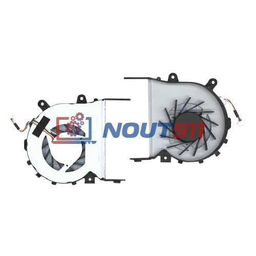 Кулер (вентилятор) для ноутбука Acer Aspire 5553, 5553G, 5625 (AB8305HX-EDB) 5V 0,5A, 4-pin, втулка, черный