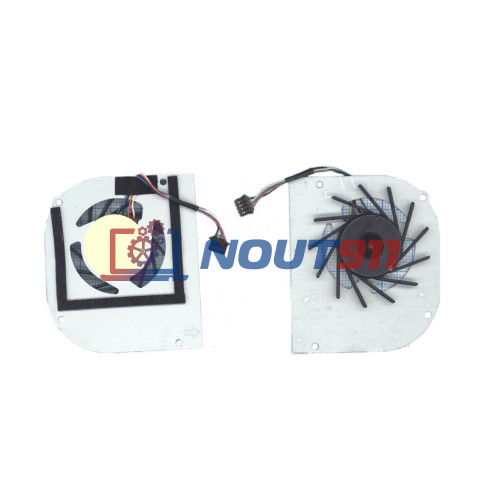 Кулер (вентилятор) для ноутбука Acer Travelmate 8172, 8172T, 8172Z (DFS400805L10T F9BG) 5V 0,45A, 4-pin, втулка, черный