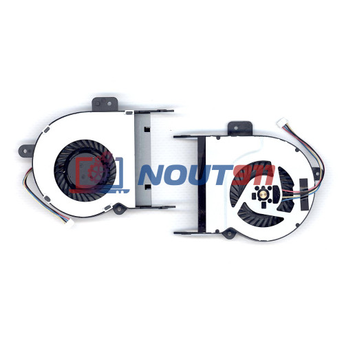 Кулер (вентилятор) для ноутбука Asus A45D, A55A, F55, K55, R500V, X55A, U57V (13мм) VER-2 (3CXJ3TMJN00) 5V 0,5A, 4-pin, втулка, черный