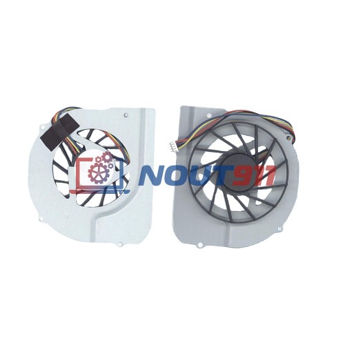 Кулер (вентилятор) для ноутбука Asus B43A, B43E, B43F, B43J, B43S, B43V, B43VC (DFS531205M30T) 5V 0,5A, 4-pin, втулка, черный
