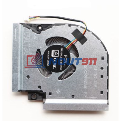 Кулер (вентилятор) для ноутбука Asus ROG GL504, GL504G, GL504GS, GL504GM GPU (DFSCK221151810) 12V 1A, 4-pin, втулка, черный