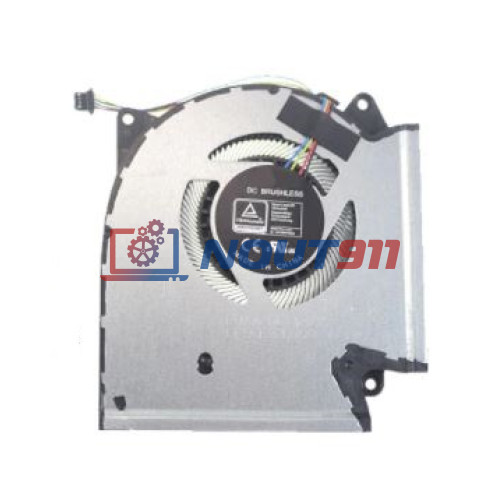 Вентилятор (кулер) для ноутбука Asus ROG Strix G533Q, G513QR, G713QR, G733QS GPU (5033B0092401) 12V 1,2A, 4-pin, втулка, черный