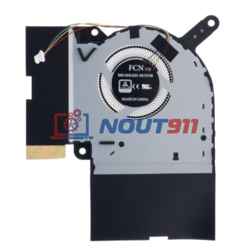 Вентилятор (кулер) для ноутбука Asus ROG Strix G712LV, G712LW, G712LWS, G732LV (13NR01I0P02111) 5V 0,5A, 4-pin, втулка, черный