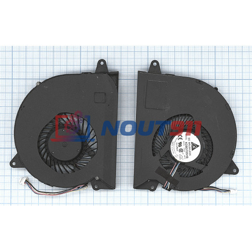 Кулер (вентилятор) для ноутбука Asus U31, U31F, U31J, U31JG, U31JF, U31S (KDB0705HB-AM13) 5V 0,4A, 4-pin, втулка, черный