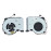 Кулер (вентилятор) для ноутбука Asus VivoBook X407, X407UB, X507MA (DFS561405PL0T) 5V 0,4A, 4-pin, втулка, черный