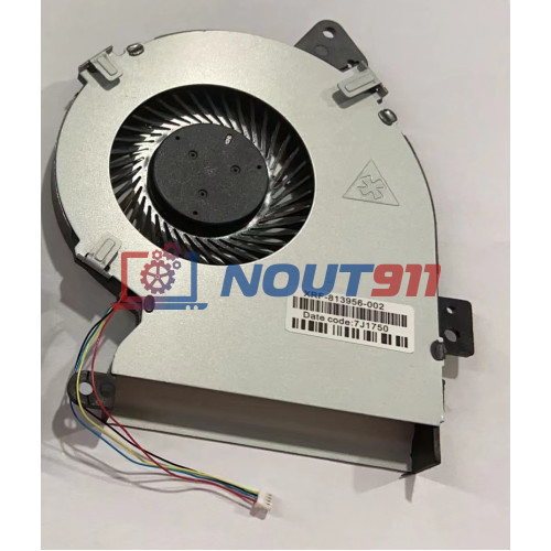 Вентилятор (кулер) для ноутбука Asus X541, X541NA, X541NC (13NB0C10T01011) 12V 0,35A, 4-pin, втулка, черный