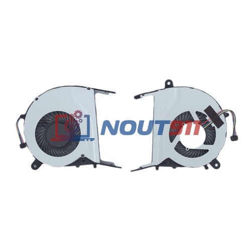 Кулер (вентилятор) для ноутбука Asus A455, F555, R556, X455, X554, X555, W519 (KSB0605HBA03) 5V 0,21A, 4-pin, втулка, черный