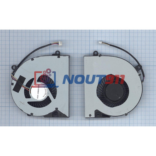 Кулер (вентилятор) для ноутбука Asus F75A, X75, X75VD (KSB06105HB-CA56) 5V 0,5A, 4-pin, втулка, черный