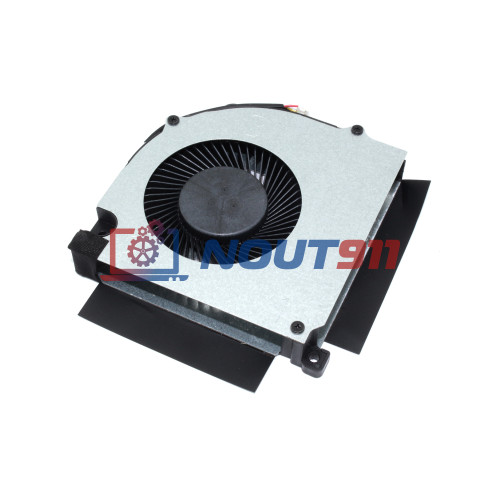 Вентилятор (кулер) для ноутбука Clevo PB70RF, Hasee G10, G9-CT7PK, Z10, Ardor, Machenike GPU (DFS2001059P0T-FLJX) 5V 0,5A, 4-pin, втулка, черный