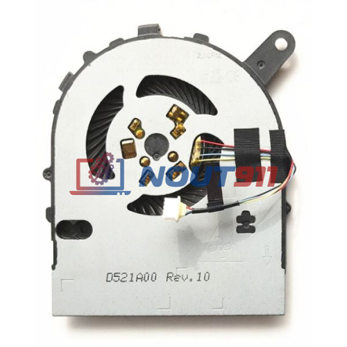 Вентилятор (кулер) для ноутбука Dell Inspiron 14 7460, 7472 (NS85B01‑16E04) 12V 0,3A, 4-pin, втулка, черный